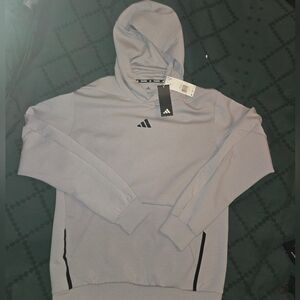 Adidas Men's Gray Hoodie Medium